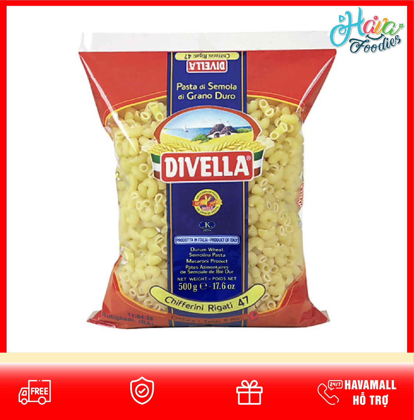 Nui Divella Chifferini Rigati Sô 47