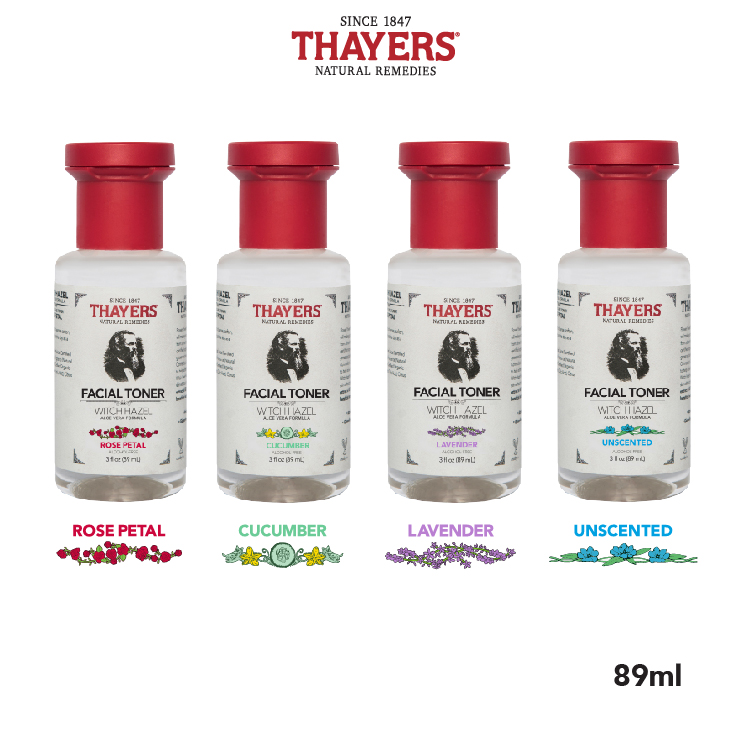 Nước hoa hồng không cồn THAYERS - Không mùi - Trial size 89ml