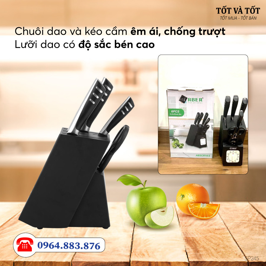 Bộ dao 5 món Arber AB 14-5 thương hiệu Đức