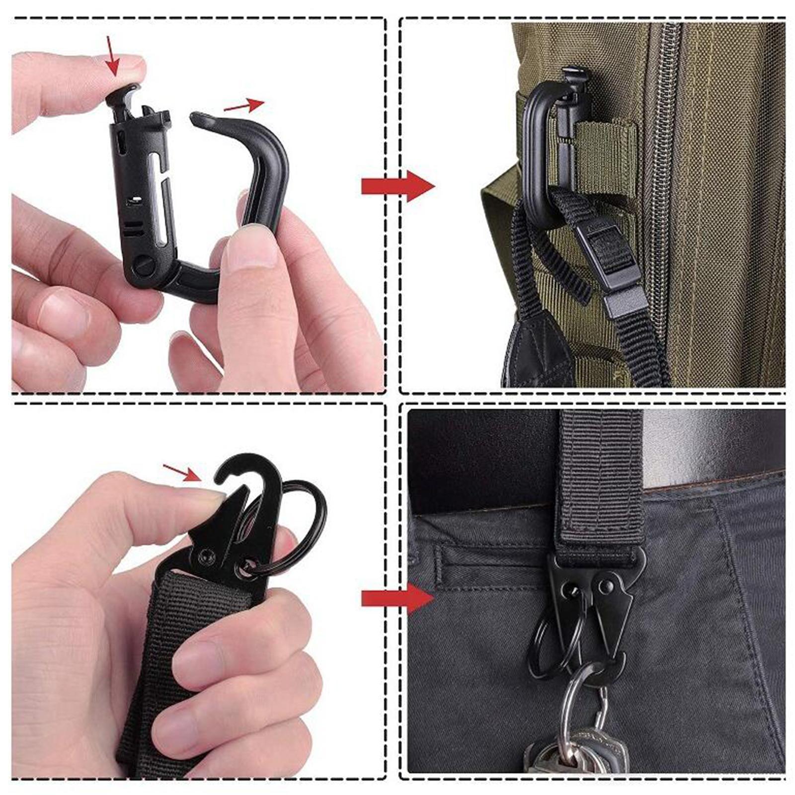 Molle Accessories Kit of 30 Attachments Web Dominator Elastic Strings for Traveling Trekking