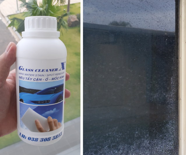 Dung dịch tẩy ố mốc kính chai 100ml
