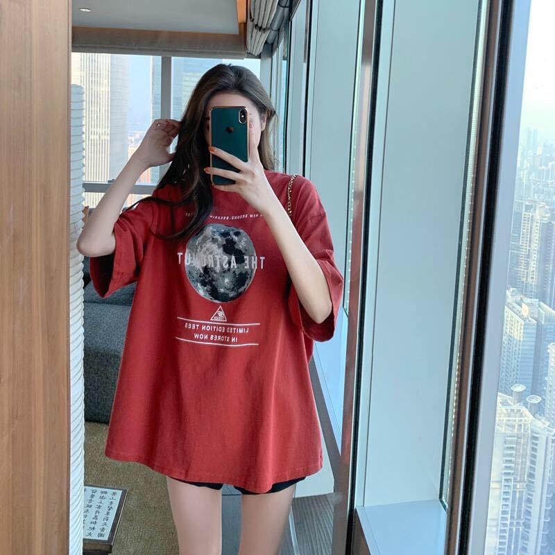 Áo thun unisex tay lỡ form rộng - phông trái đất