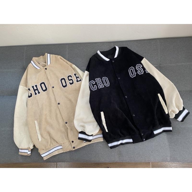 Áo Bomber nhung CHOOSE