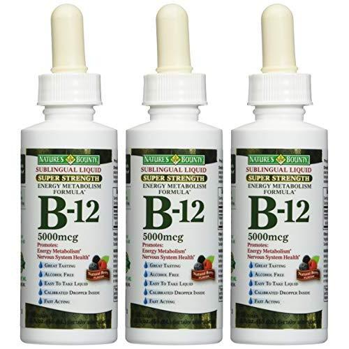 Nước Uống Nature's Bounty B-12 5000mcg Bổ Sung Năng Lượng