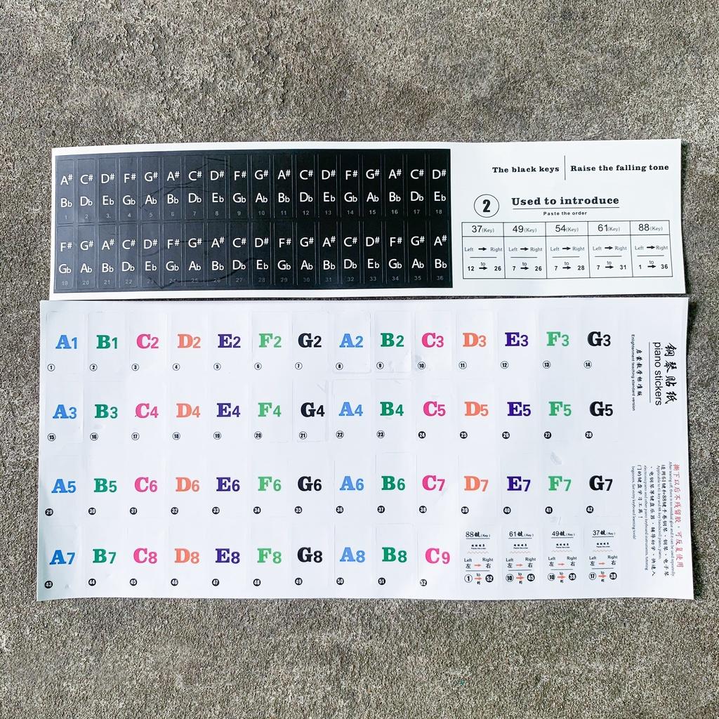 Miếng dán nốt nhạc trên đàn Piano, Organ | Piano Sticker - Decal |