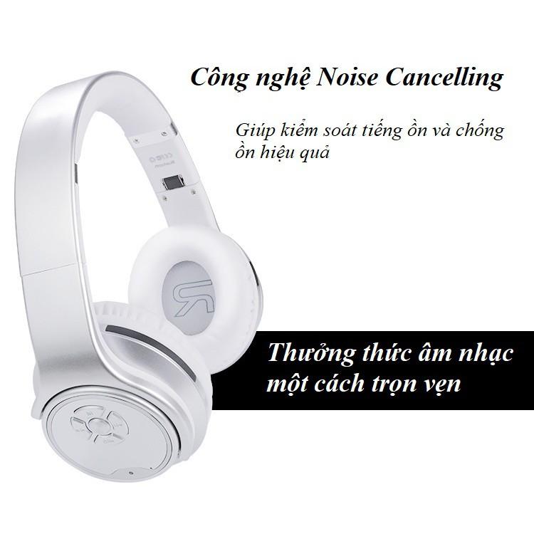 Tai Nghe Chụp Tai ️️ Tai Nghe Bluetooth Cao Cấp Lọc Tiếng Ồn - Tai Nghe Chống Ồn MH1 Dung Lượng Pin Lớn