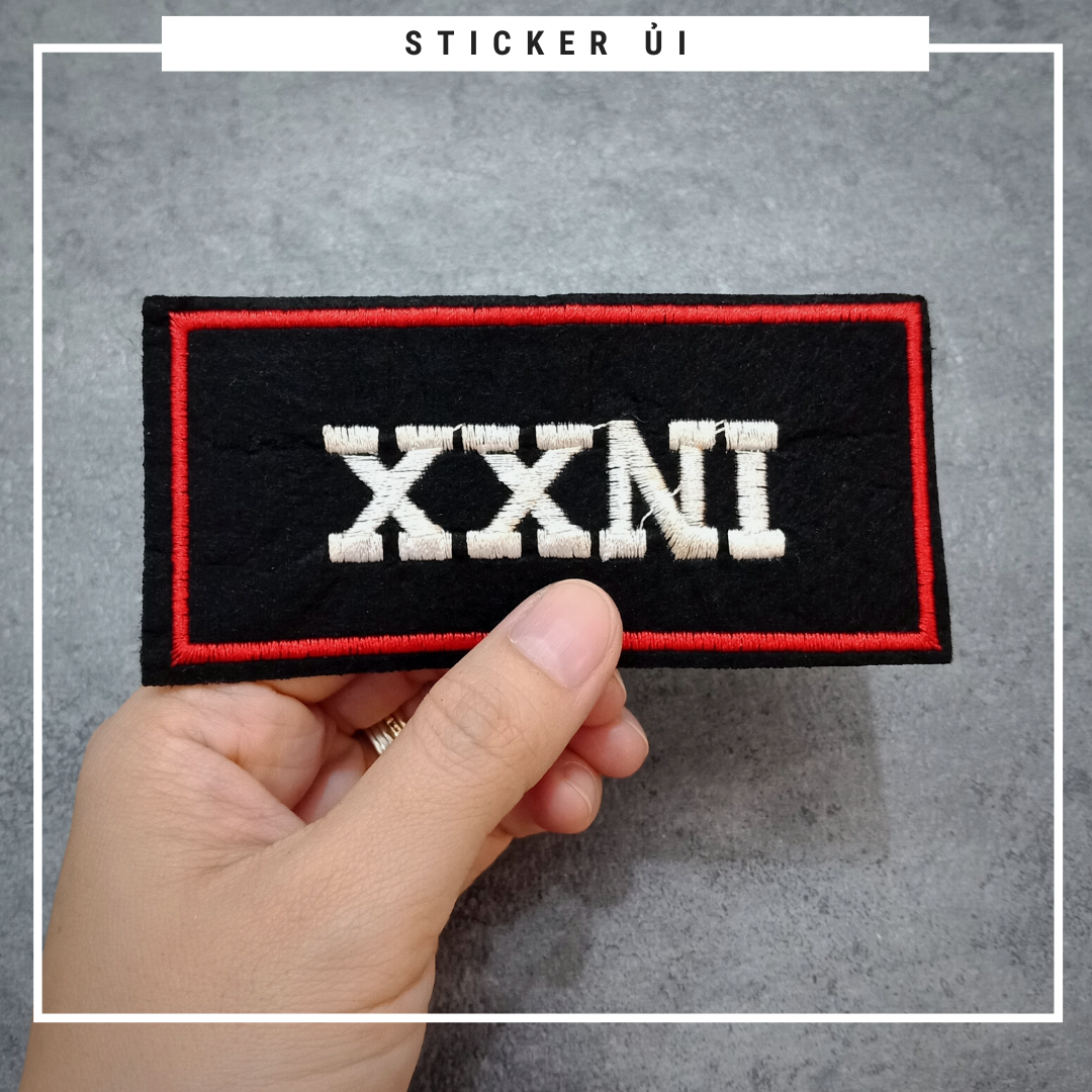 Phụ kiện trang trí áo thun tay lỡ unisex: Logo Sticker Patch Ủi Quần Áo, BALO, quần jogger chuẩn local brand streetstyle