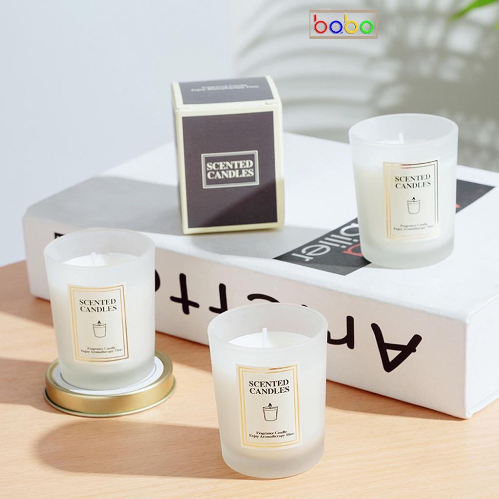 Nến thơm trang trí cốc thủy tinh làm quà tặng babo