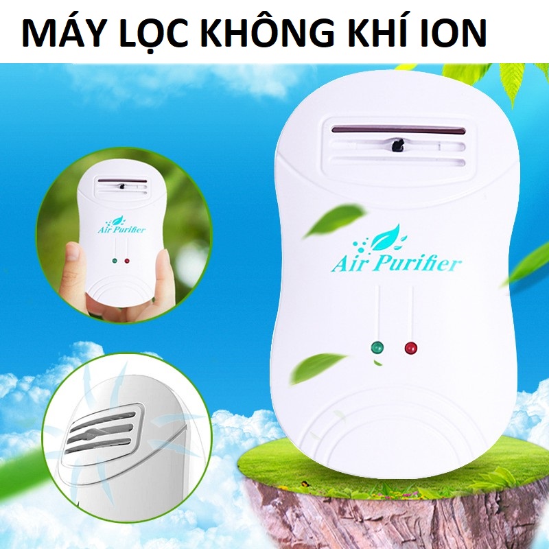 (LOẠI TỐT) Máy tạo ion lọc không khí khử mùi hôi kháng khuẩn hiệu quả cho phòng ngủ nhà bếp gia đình