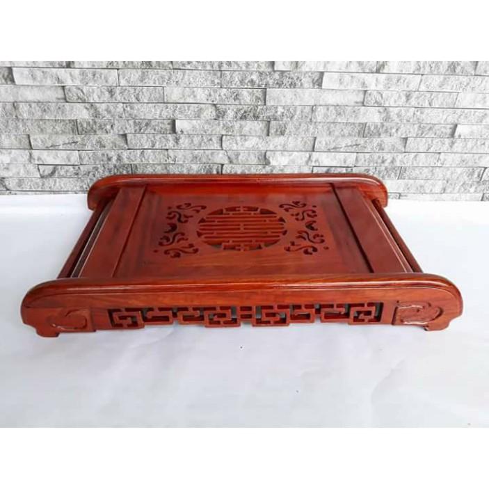 Khay trà cuốn thư gỗ hương cao cấp