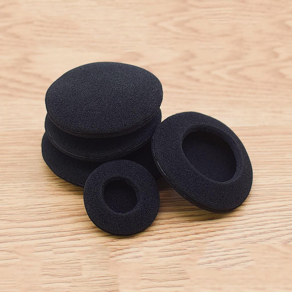 【ky】2Pcs 3.5/4.5/5/5.5/6cm Headphone Ear Sponge Pads Replacement Headset Accessory