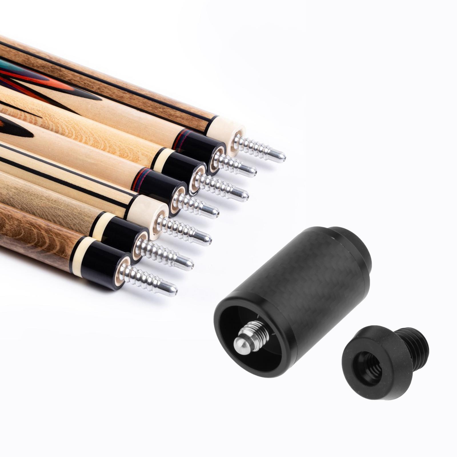 Pool Cue Extension, Billiard Cue Extension, Pool Accessories with , Billiards Supplies, Professional Carbon Fiber Cue Shaft Extend