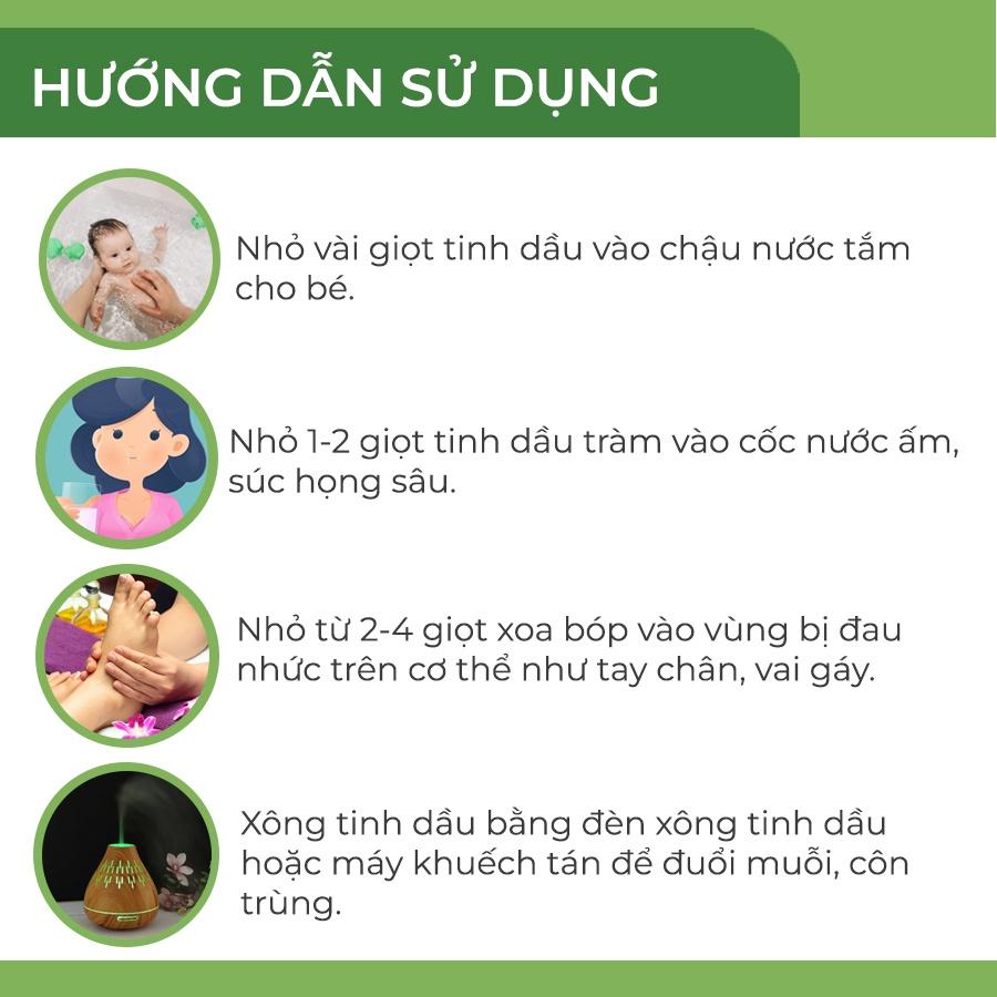 Combo chăm sóc toàn diện cho bé -Tinh dầu nguyên chất Hoa Nén - an toàn cho da nhạy cảm