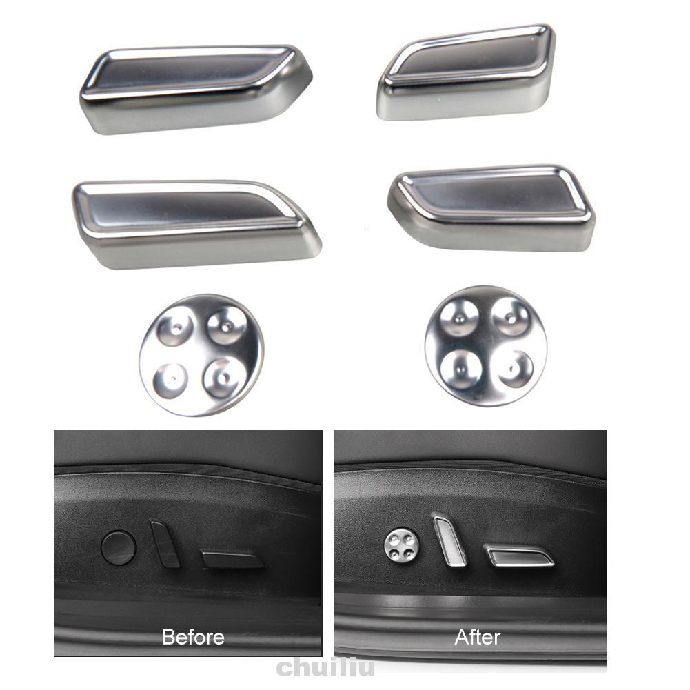 Set 6 Nắp Bảo Vệ Nút Điều Chỉnh Ghế Ngồi Xe Ô Tô Tesla Model 3