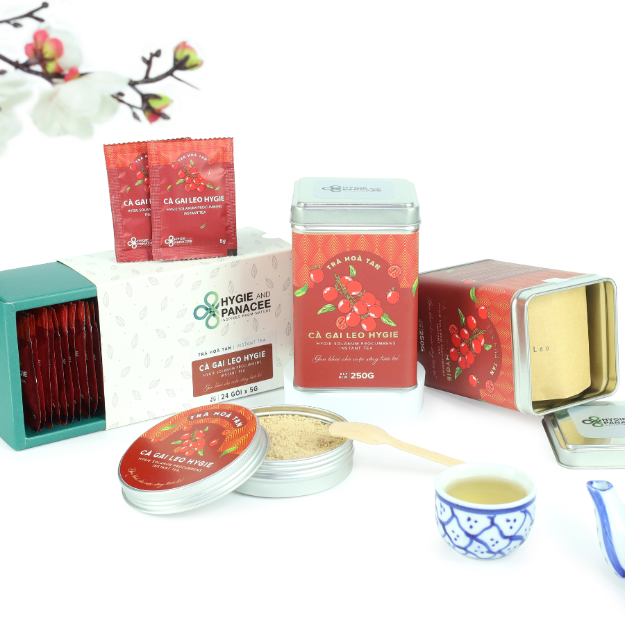 Trà Cà Gai Leo HYGIE Giúp hạ men gan - Giải rượu - Tăng cường hoạt động của gan