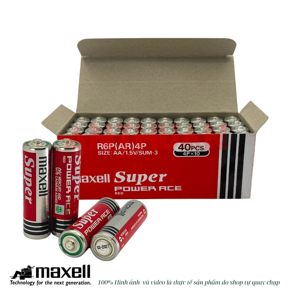 Pin tiểu Maxell AA Chất Lượng Cao, Siêu Bền dùng cho các thiết bi điện tử gia dụng - Hàng chính hãng