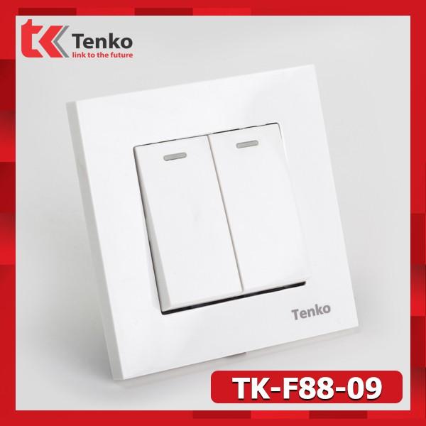 Công Tắc Điện Đôi 2 Nút Âm Tường Cao Cấp TK-F66-B-02