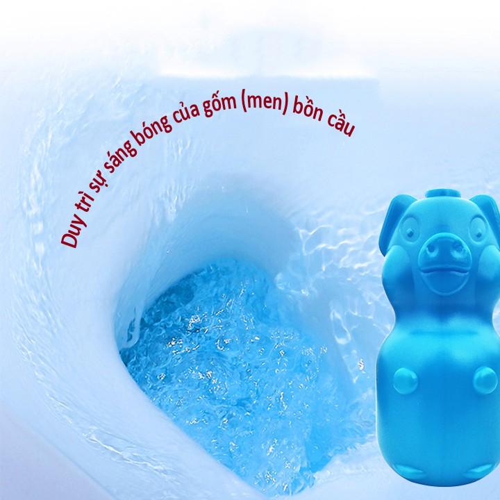 Combo tẩy lồng máy giặt và tẩy bồn cầu con heo tẩy sạch khử mùi tiện ích 00212+00209