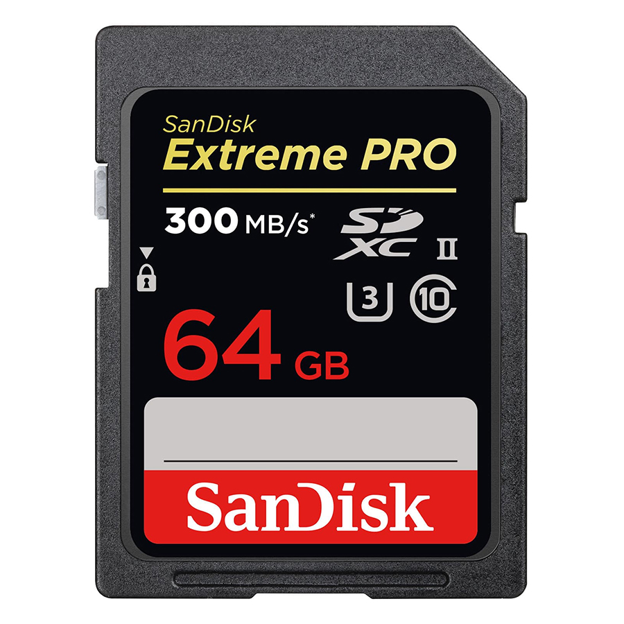 Thẻ nhớ SDXC SanDisk Extreme Pro UHS-II U3 64GB 300MB/s - Hàng Chính Hãng