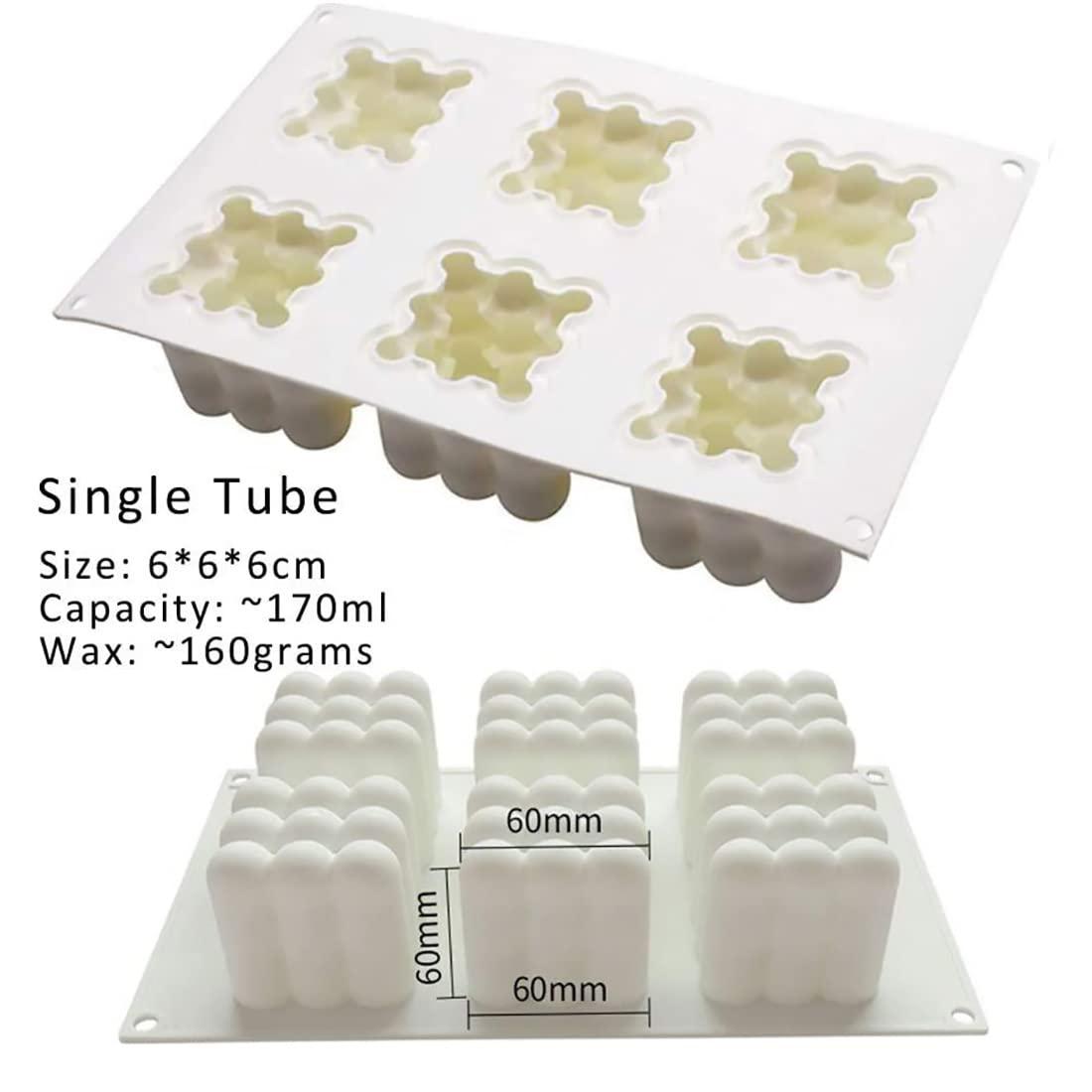 Nến silicone, dạng khối silicon không có khối, khuôn cho sô cô la sô cô la tráng miệng và dụng cụ dụng cụ nấu ăn dụng cụ