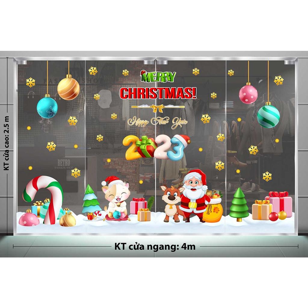 DECAL TRANG TRÍ GIÁNG SINH 2023 COMBO SỐ 68