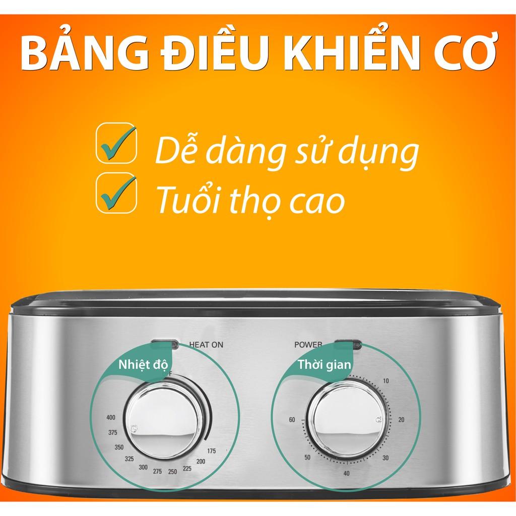 Nồi chiên không dầu Kalite Q5, dòng cơ, dung tích 5,5 lít phù hợp gia đình 4-6 người - Hàng chính hãng