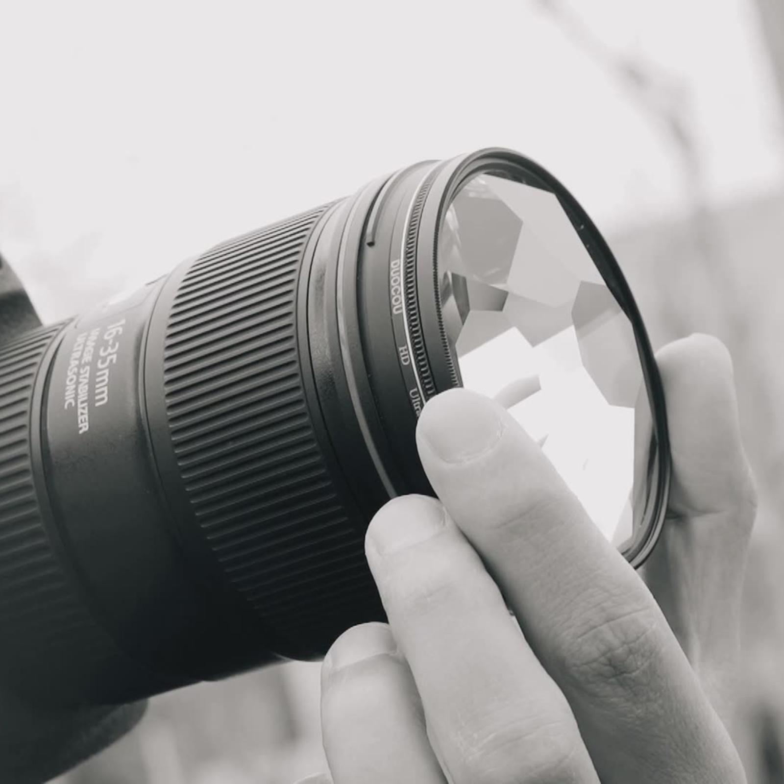 Kaleidoscope Prism Camera Glass Filter Lens Variable Number of Subjects SLR