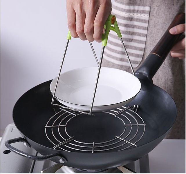 Combo 2 Dụng Cụ Kẹp Gắp Nóng Nhấc Nồi 2 Chia Chuyên Dụng Loại Tốt Dài 20CM