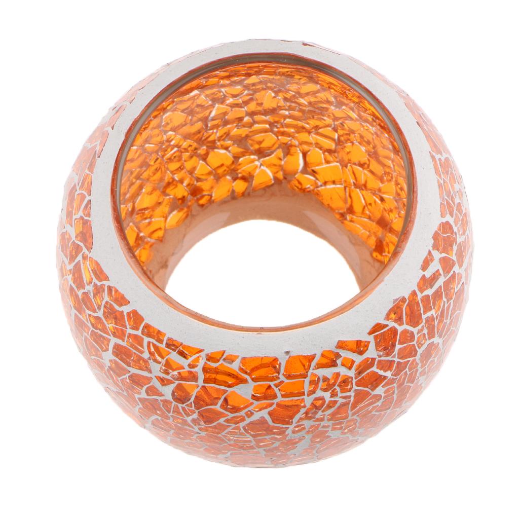 2X Mosaic Glass Lantern Votive Candle Tealight Holder Tealight Candle Holder Decoration # 9