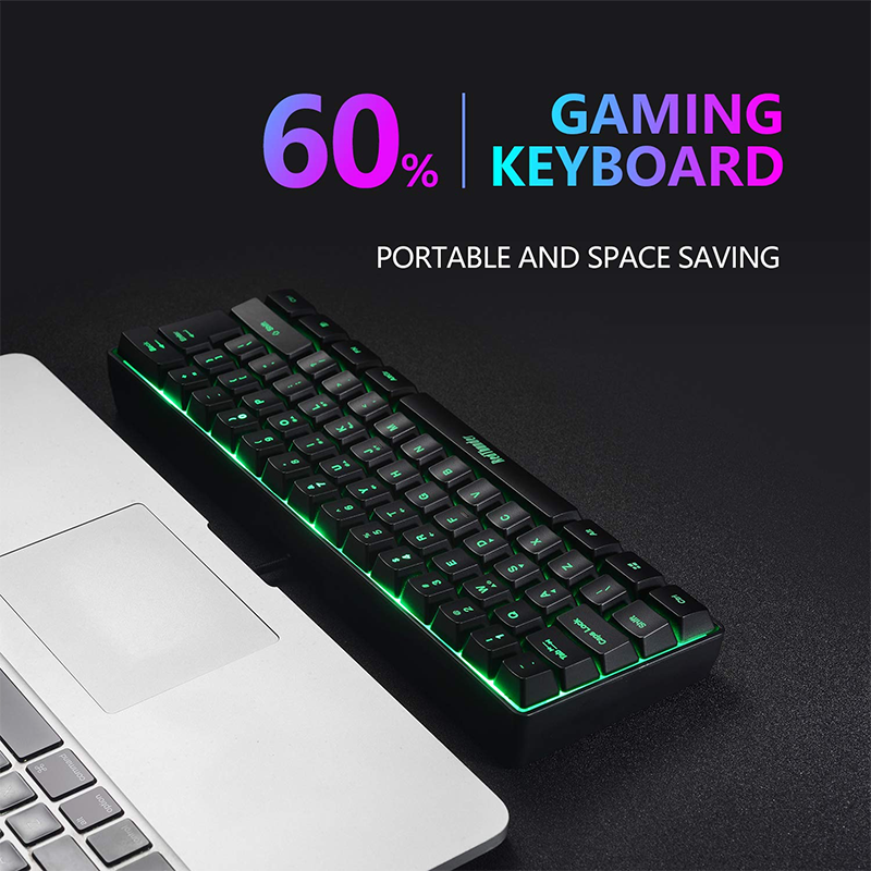 60% Có Dây Chơi Game, RGB Backlit Siêu Nhỏ Mini