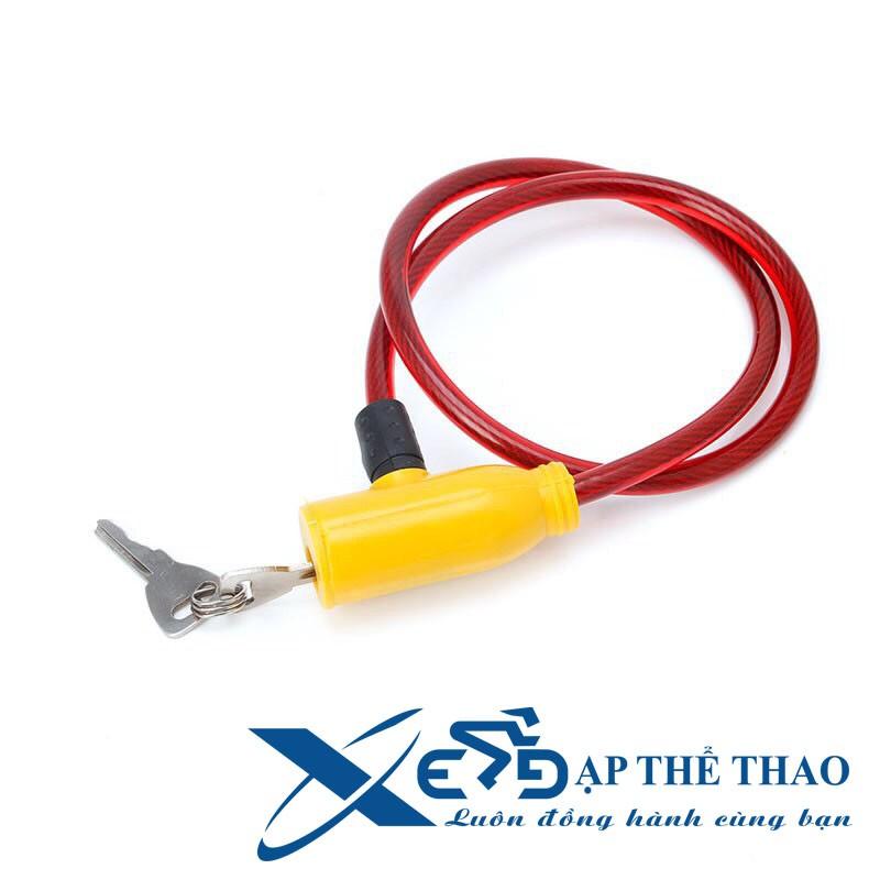 Ổ khóa xe đạp chống trộm 520 x 10mm kèm 2 chìa khóa