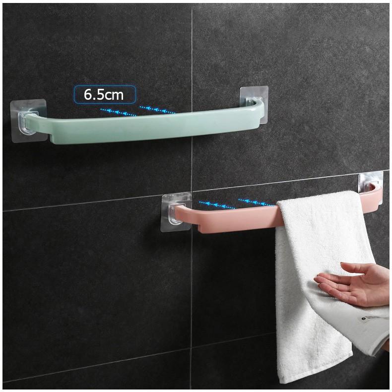 GIÁ TREO KHĂN DÁN TƯỜNG - Thanh Dán Tường Treo Khăn Tắm, Giày Dép, Đồ Dùng