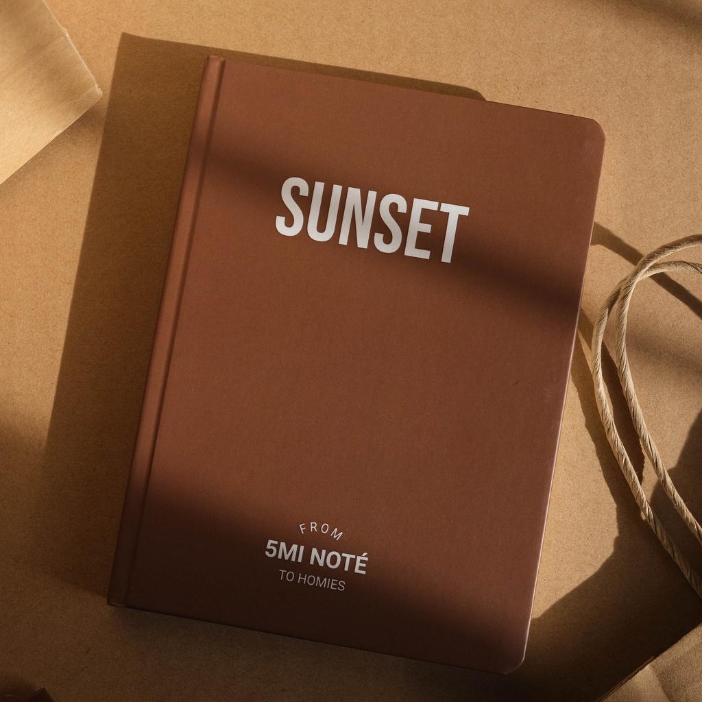 Sổ Tay Grid Sunset 5Mi Noté - Ruột ô Vuông 160 Trang 100gsm - Dust Till Dawn Collection