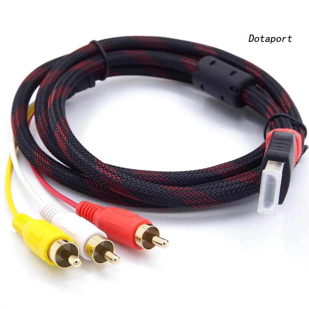 Dây Cáp Kết Nối Chuyển Đổi HDMI Sang 3 RCA AV Doenjiey M/M