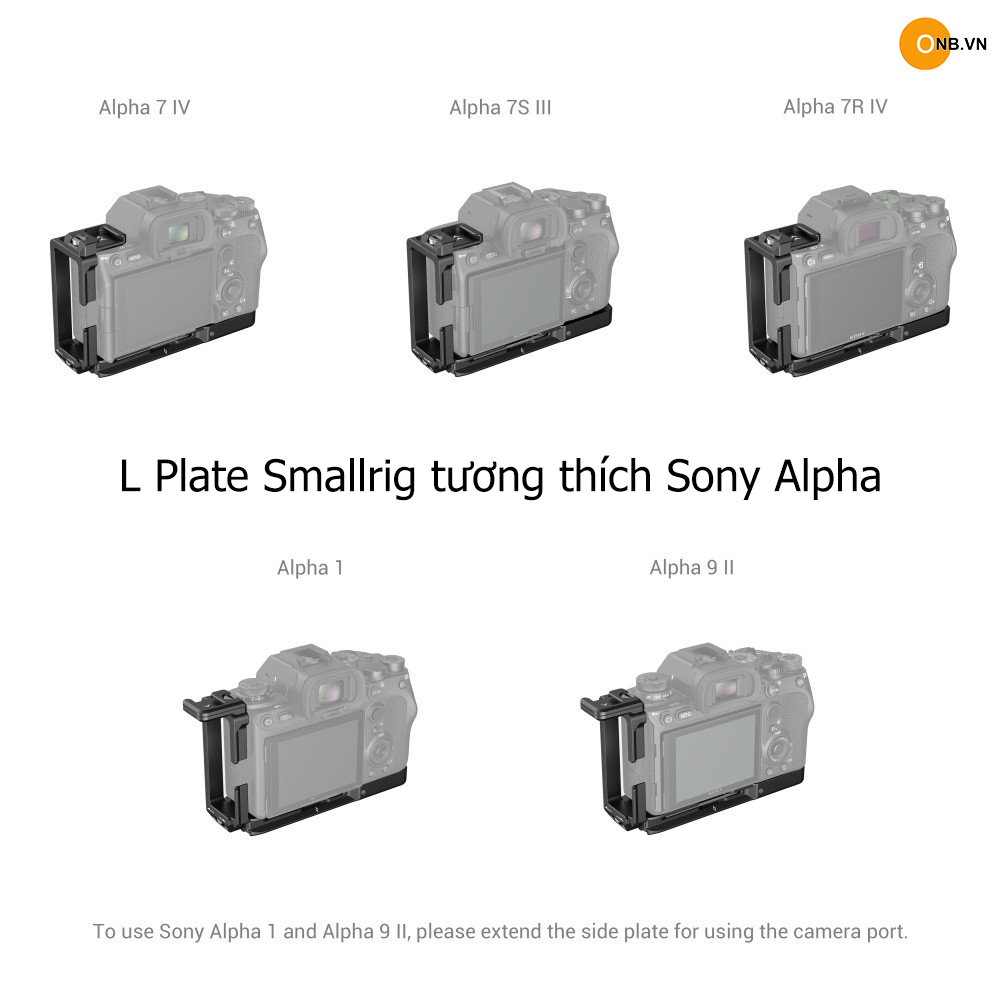 SmallRig L Plate So-ny Alpha a74 a7s3 a7r4 a1 code 3856