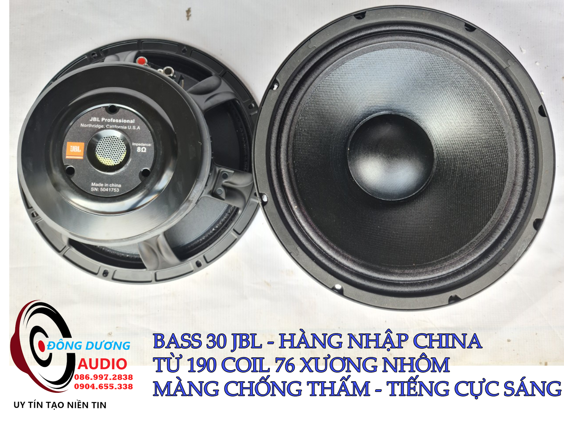 BASS 30 TỪ 170 COIL 76 XƯƠNG NHÔM - HÀNG CHẤT LƯỢNG