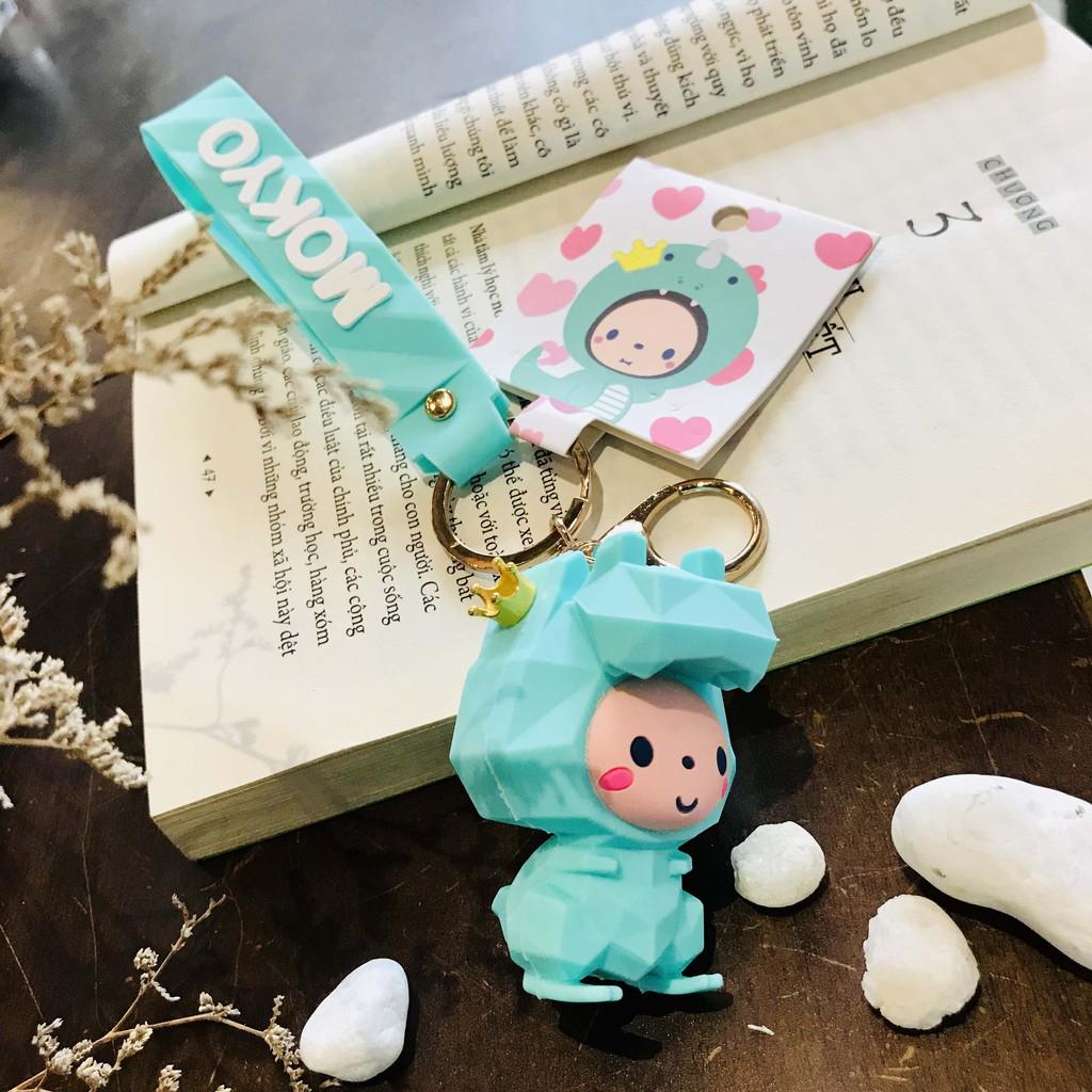 Móc khóa Khỉ Mokyo áo Khủng long
