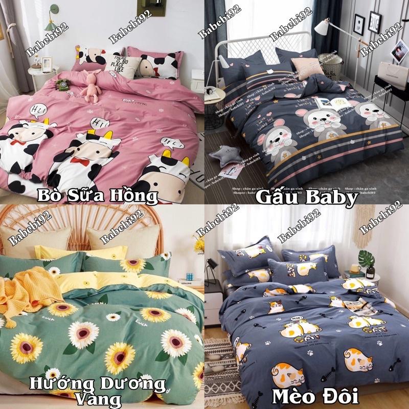 Bộ 5 Món Vỏ Chăn Ga Gối Coton poly cao cấp