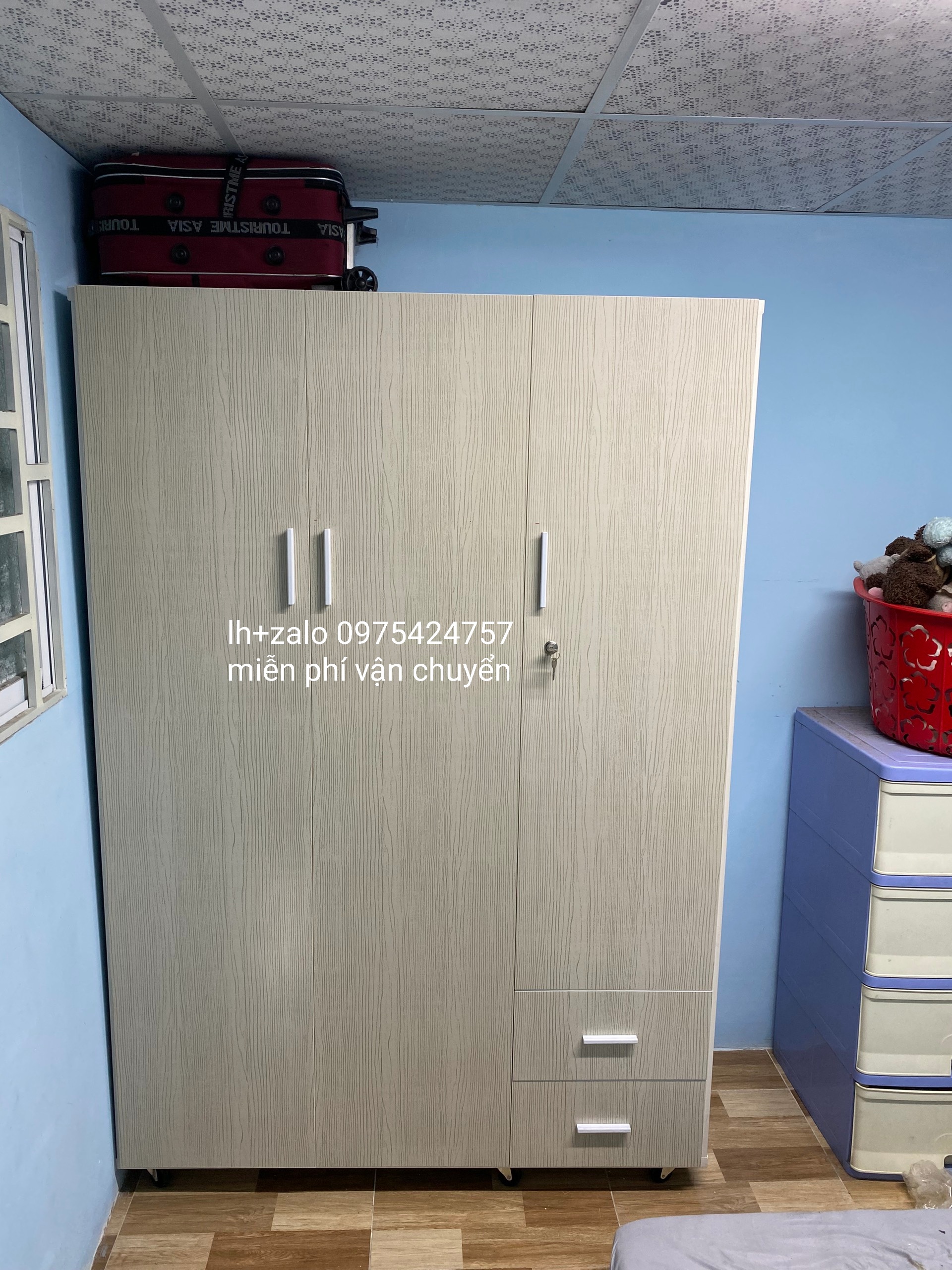 Tủ nhựa đài loan 3 cánh