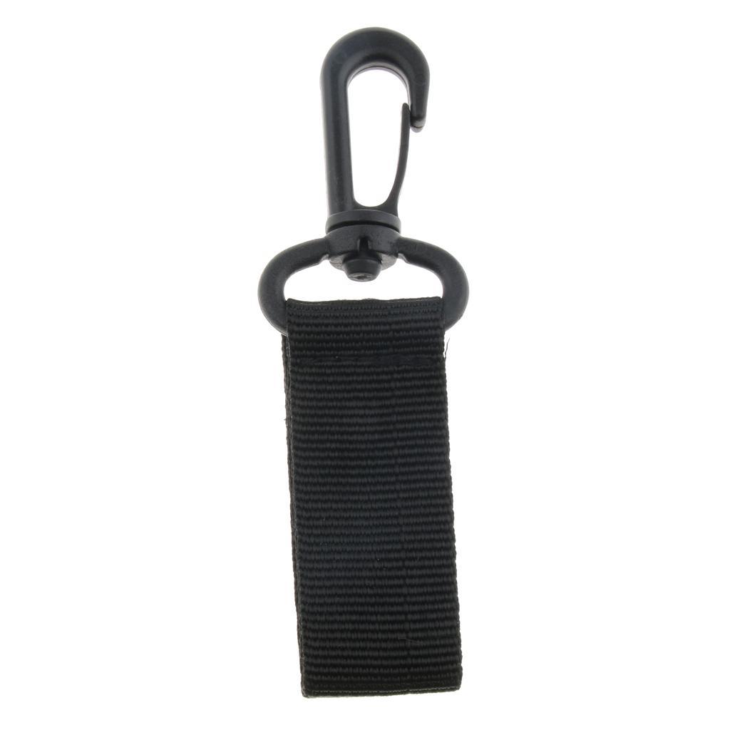 2x Outdoor Keychain Clip Nylon Buckle Belt Key Holder Webbing Carabiner