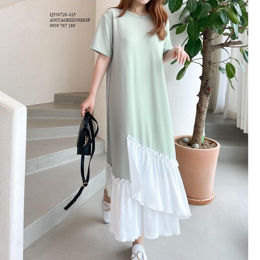 Q530720 ĐẦM SUÔNG PHỐI MÀU