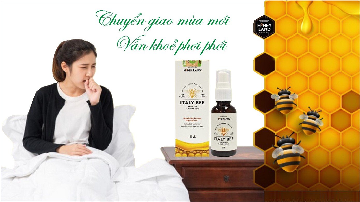 Combo 2 chai Keo Ong Xịt Họng ITALYBEE HONEYLAND 30ml kháng khuẩn,ho,nhiệt miệng