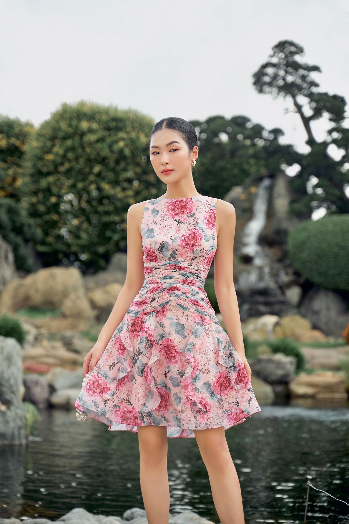 OLV - Đầm Rosy Pleated Dress