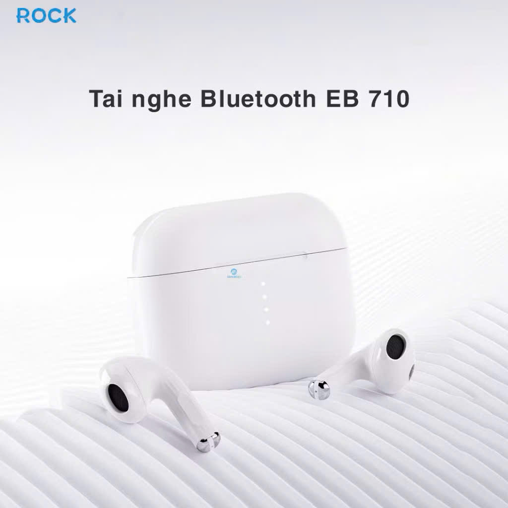 Tai nghe bluetooth nhét tai TWS ROCK EB710 - Hàng chính hãng Bảo hành 12 tháng lỗi 1 đổi 1