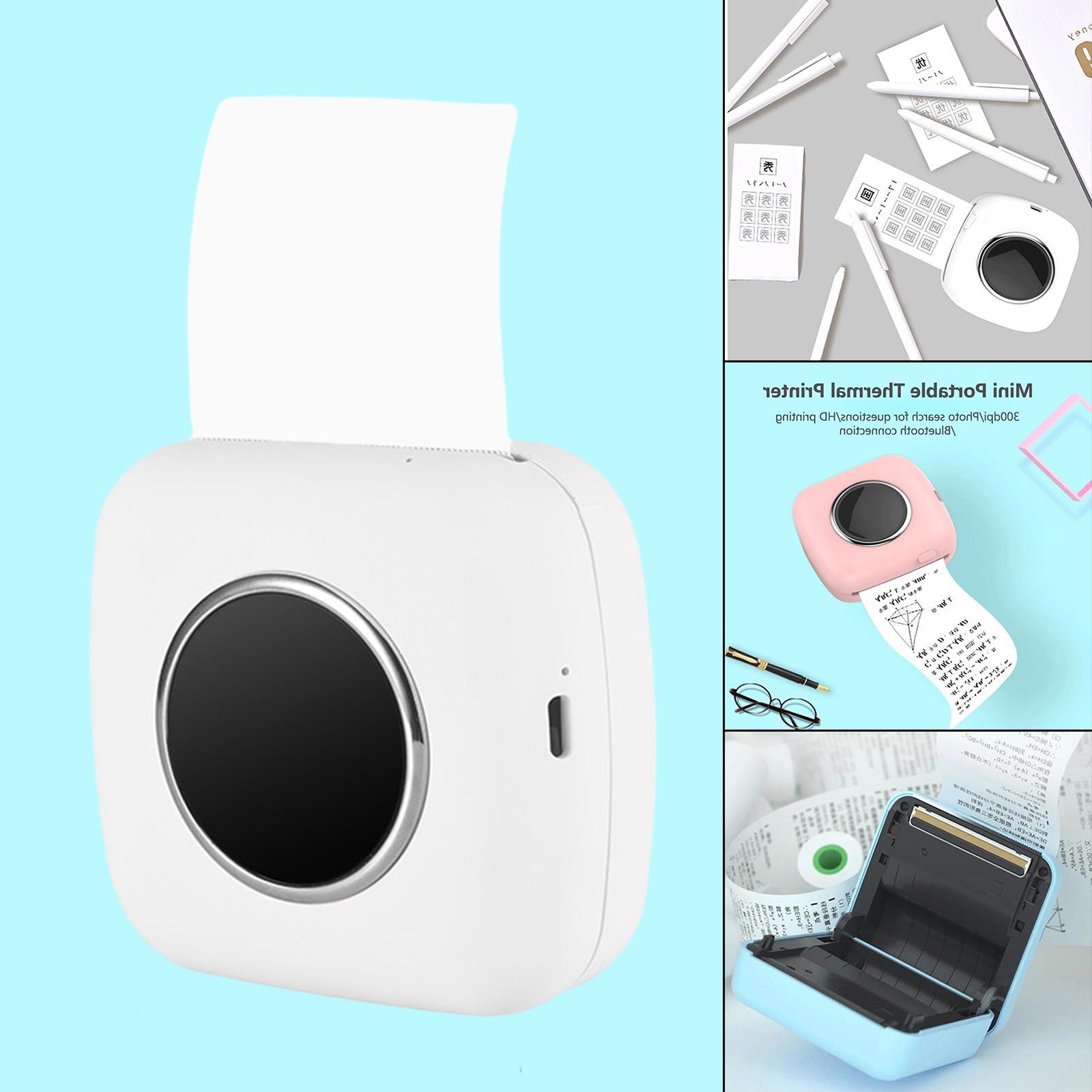 Bluetooth Pocket Thermal  Portable Picture Photo  White