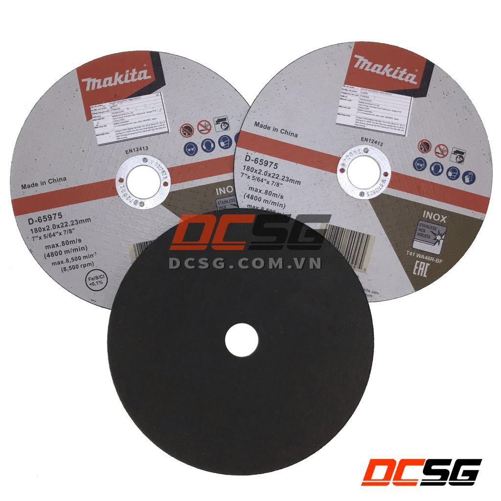Đá cắt mỏng cho Inox 180x2.0x22.23mm Makita D-65975 | DCSG