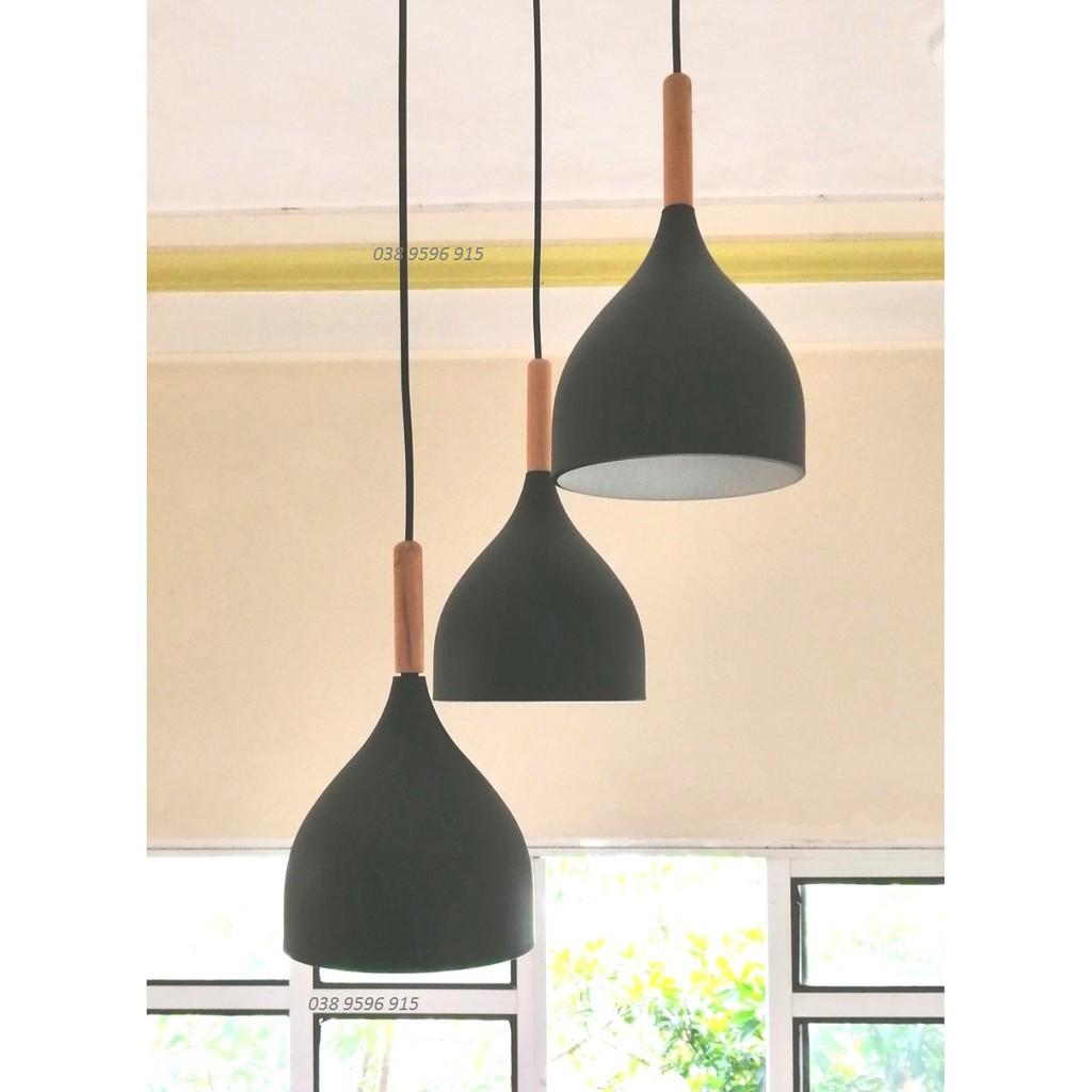 ĐÈN TREO ÁP TRẦN BÀN ĂN CHUÔI GỖ