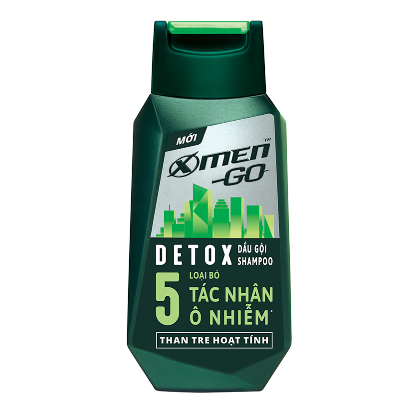 Dầu gội X-Men Go DETOX Than Tre Hoạt Tính 370G