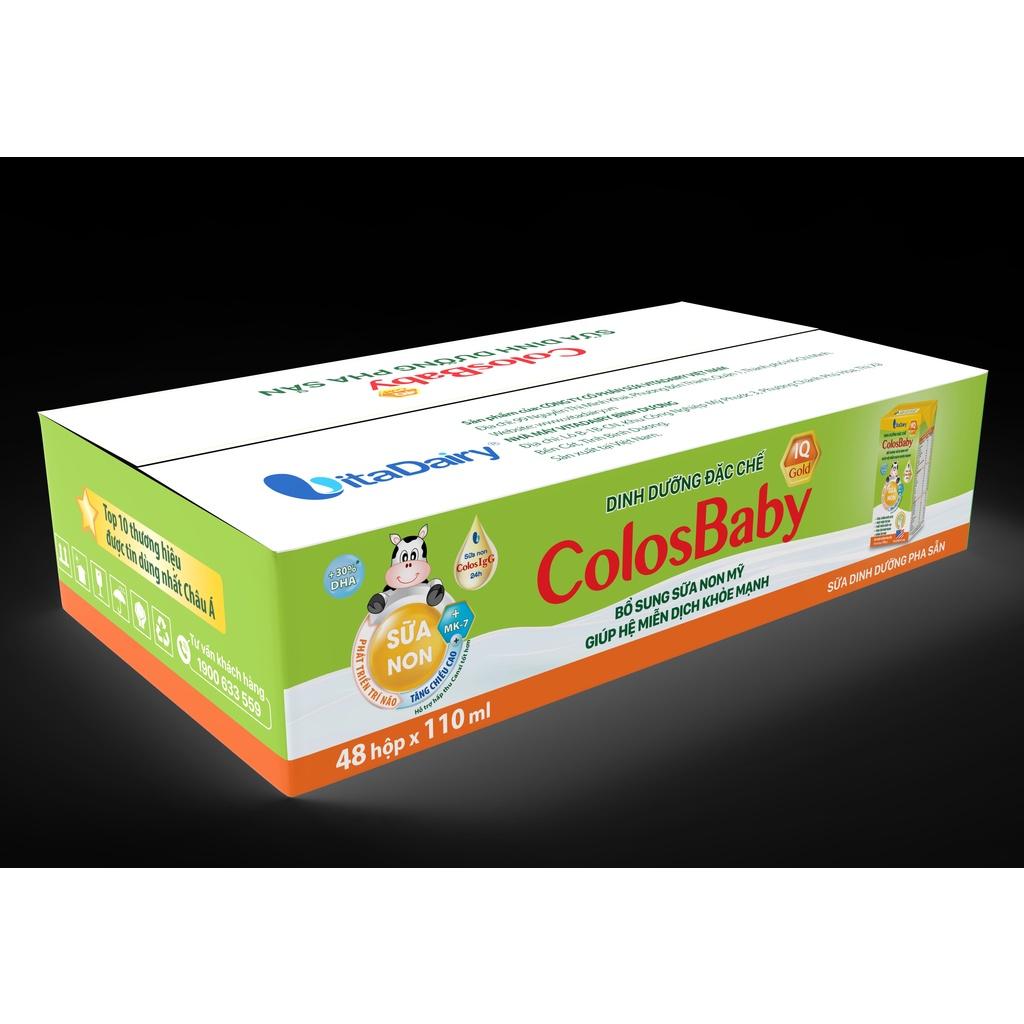 SBPS ColosBaby IQ Gold giúp bé phát triển trí não, miễn dịch khỏe, phát triển toàn diện / thùng 48 hộp 110ml - VitaDairy