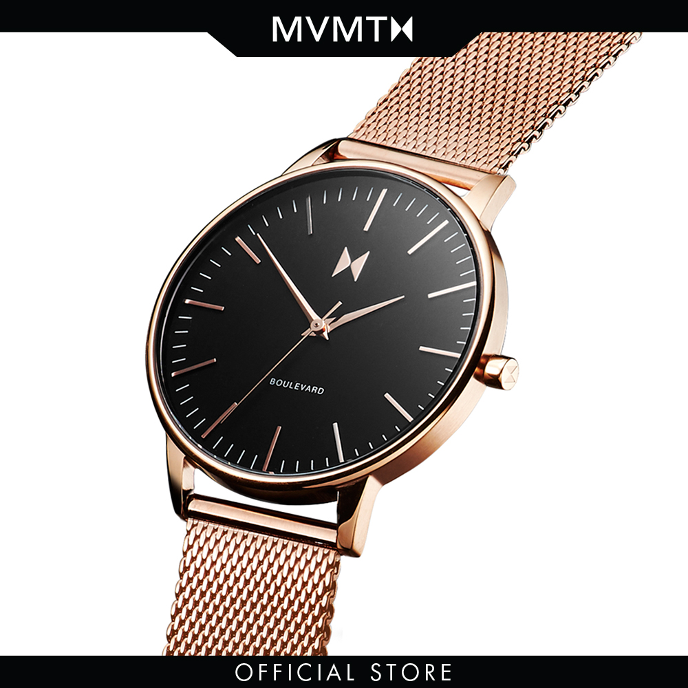 Đồng hồ Nữ MVMT dây thép không gỉ 38mm - Boulevard D-MB01-RGBLM